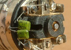 suppression capacitor of a brushed motor